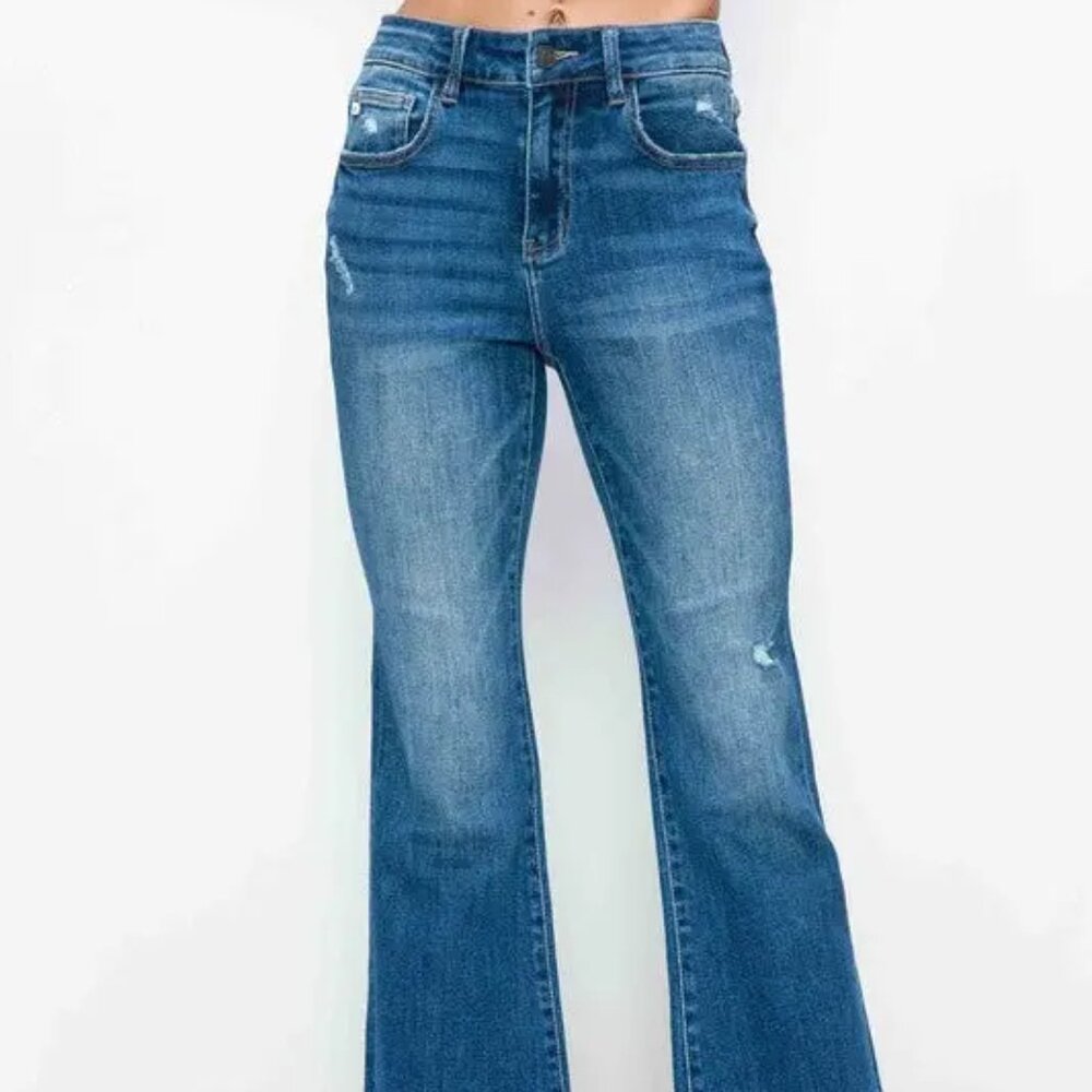 bytos Full-Size High-Rise Bootcut Jeans with Pockets